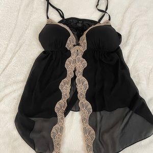 XL Apt 9 Black and Brown/cream colored night gown